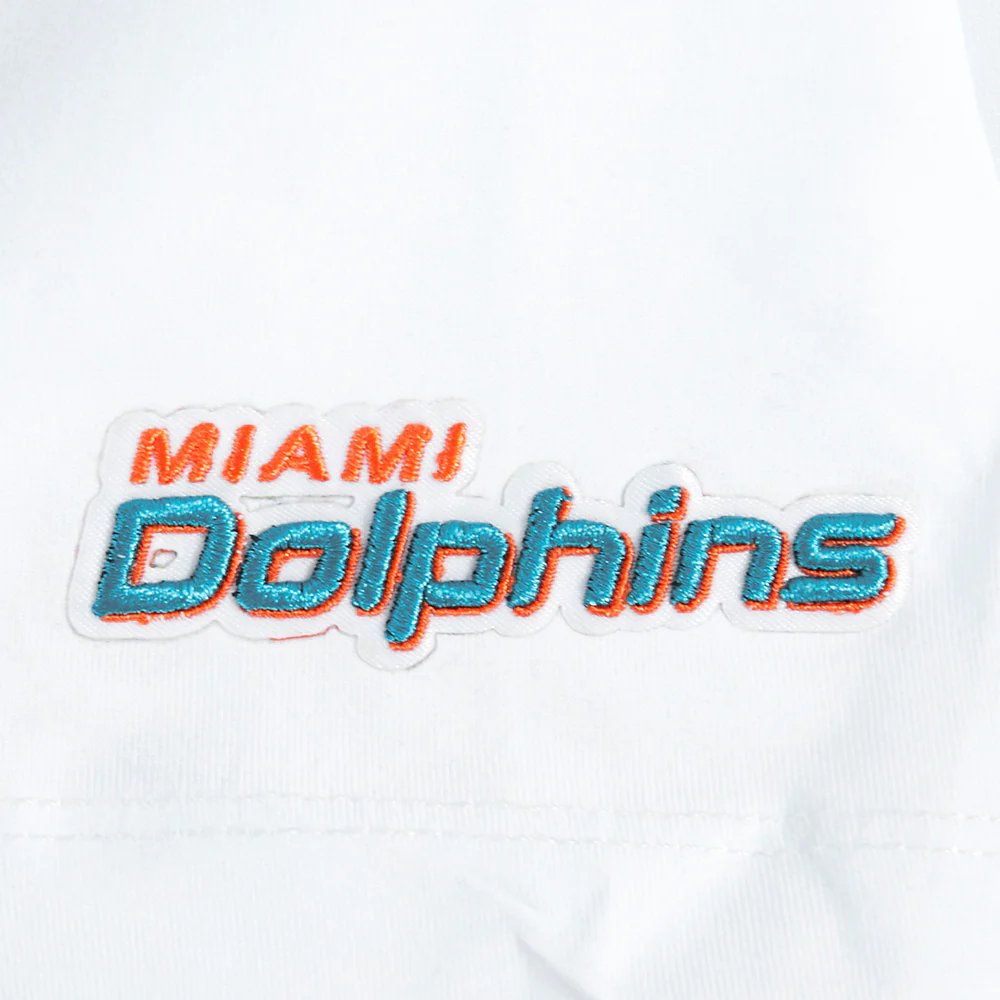 NFL MIAMI DOLPHINS SCRIPT TAIL WOMEN'S SJ BOXY TEE (WHITE) - Image 7