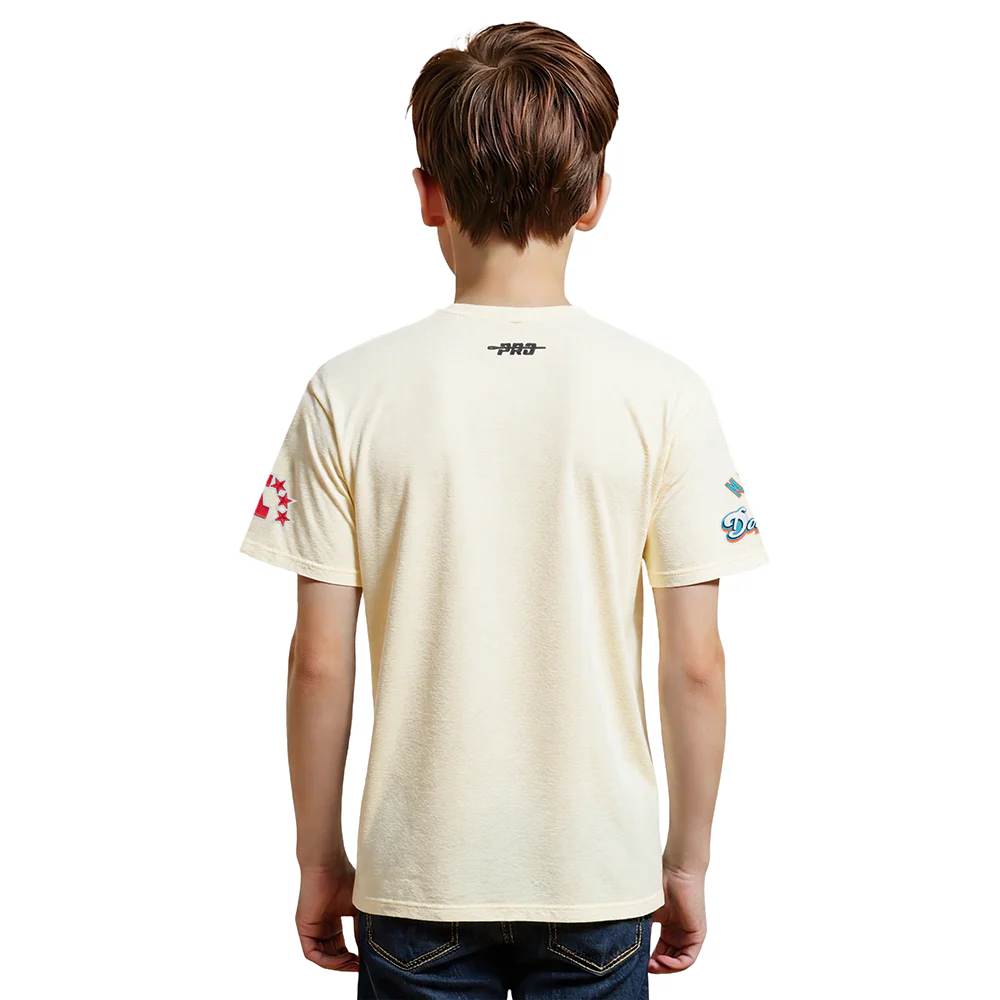 NFL MIAMI DOLPHINS RETRO CLASSICS BIG BOY'S SS TEE (EGGSHELL) - Image 2