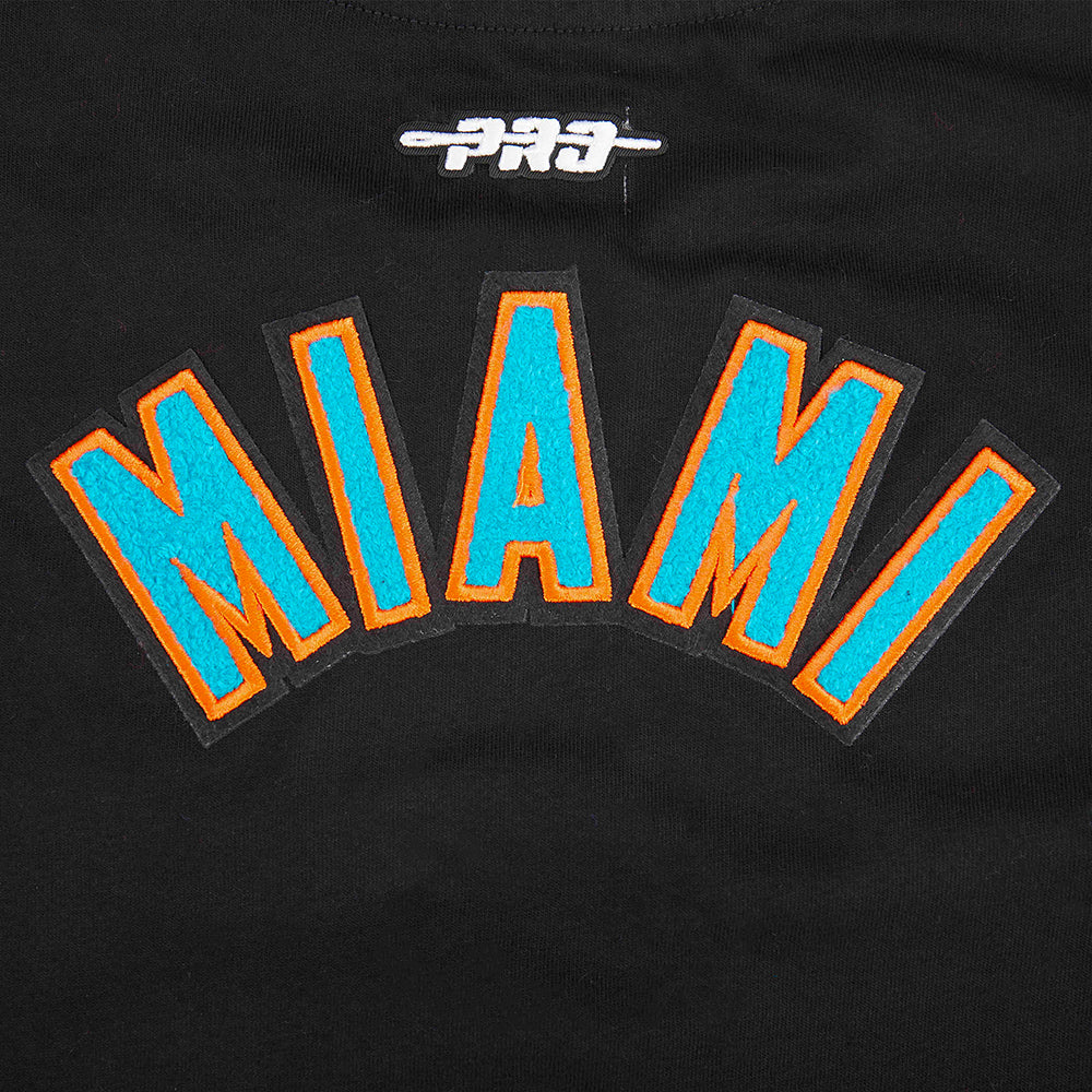 NFL MIAMI DOLPHINS CLASSIC BIG GIRLS SHORT SLEEVE BOXY TEE (BLACK) - Image 7