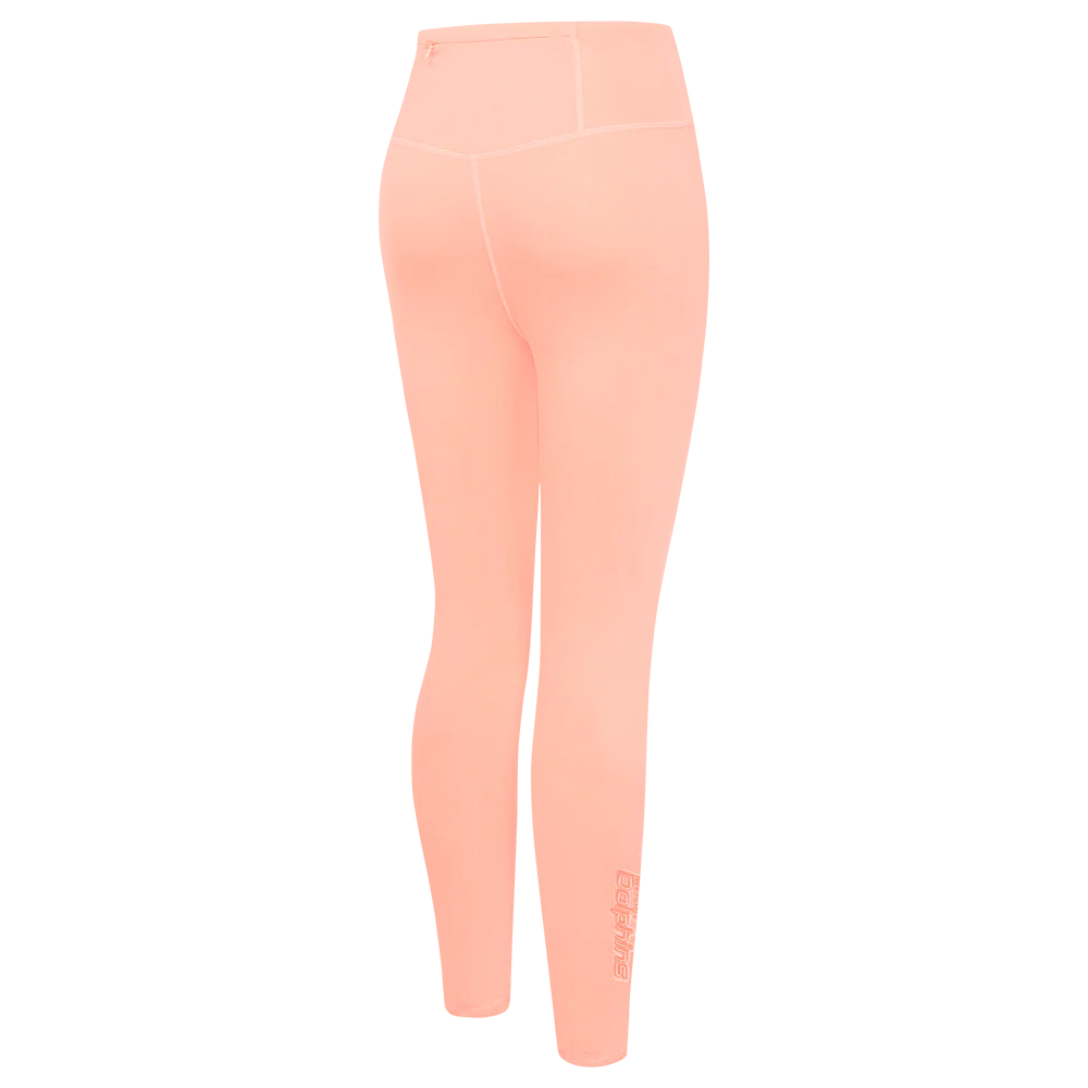 NFL MIAMI DOLPHINS NEUTRAL HIGH WAIST JERSEY LEGGING (GUAVA) - Image 3