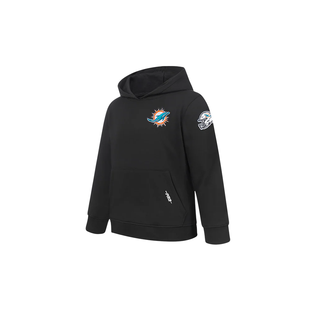 NFL MIAMI DOLPHINS CLASSIC TODDLER BOYS FLEECE PULLOVER HOODIE (BLACK) - Image 2