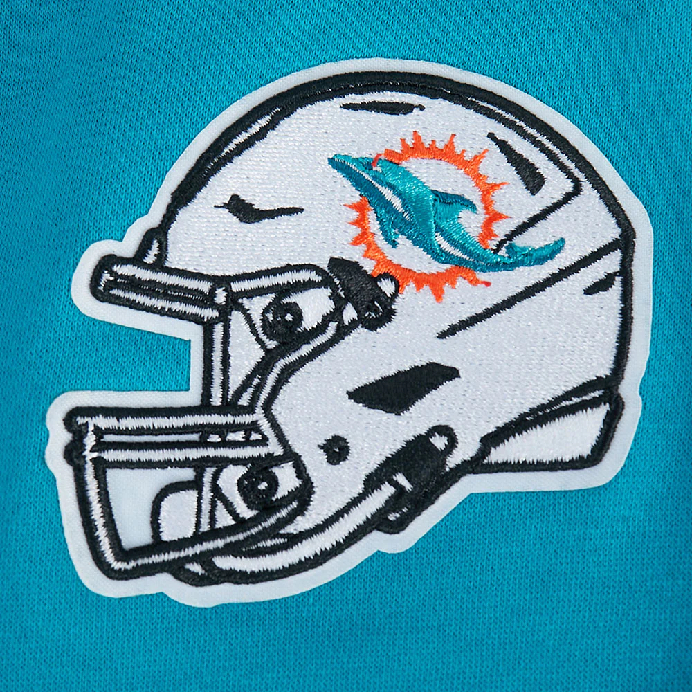 NFL MIAMI DOLPHINS CLASSIC TODDLER GIRL'S FLC CREWNECK (TEAL) - Image 6