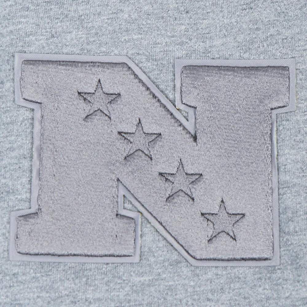 NFL MINNESOTA VIKINGS NEUTRAL MEN'S DROP SHOULDER TEE (DARK HEATHER GRAY) - Image 6