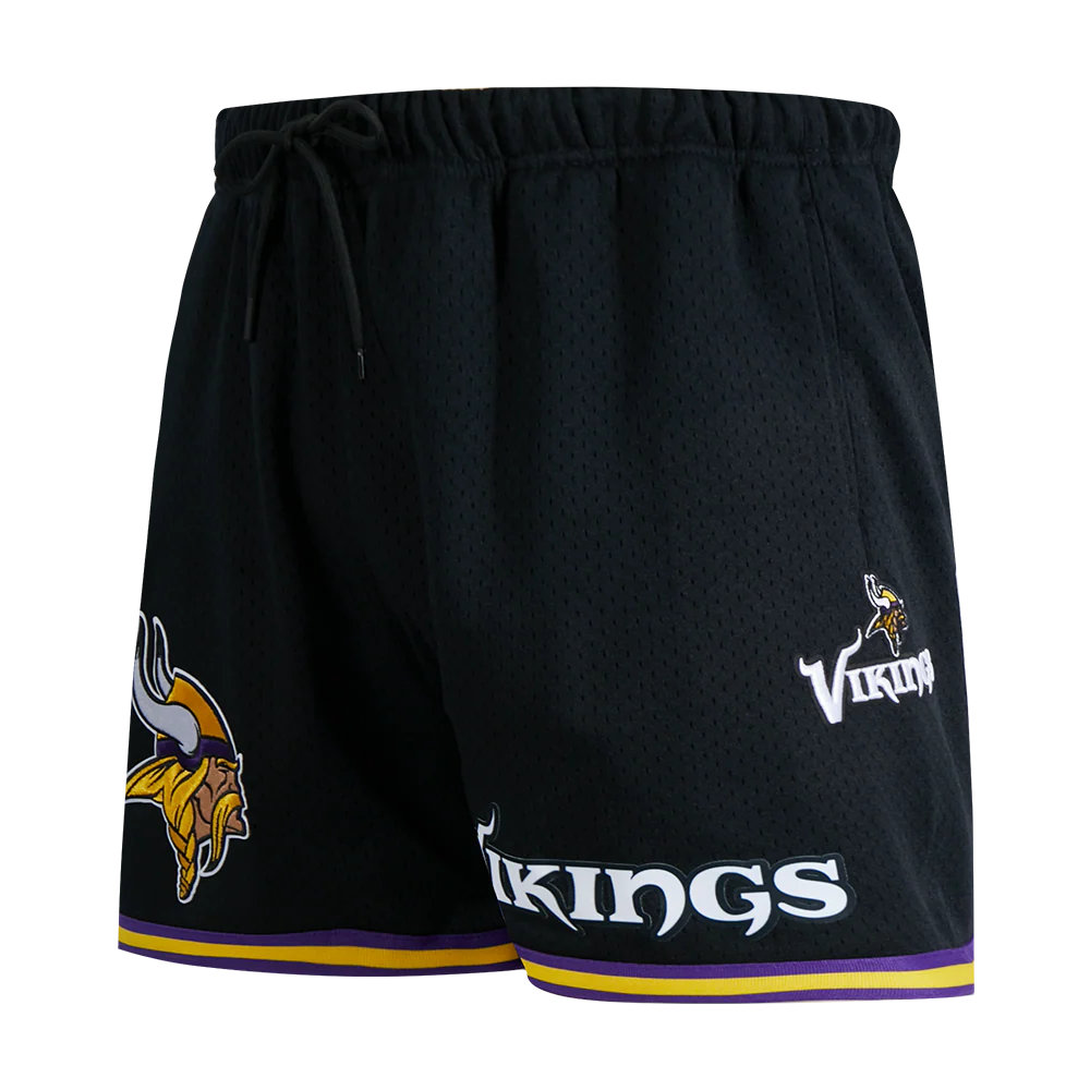 NFL MINNESOTA VIKINGS CLASSIC MESH MEN'S SHORT (BLACK/PURPLE) - Image 4