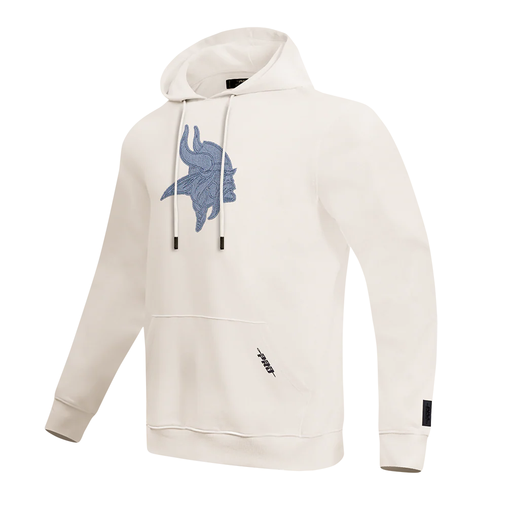 NFL MINNESOTA VIKINGS VARSITY BLUES MEN'S FLC PO HOODIE (LINEN) - Image 11