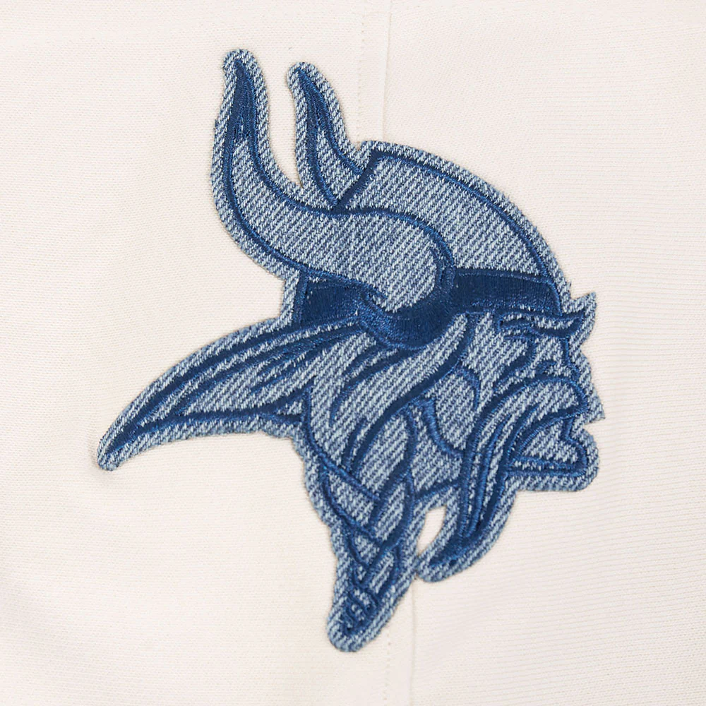 NFL MINNESOTA VIKINGS VARSITY BLUES MEN'S FLC PO HOODIE (LINEN) - Image 13