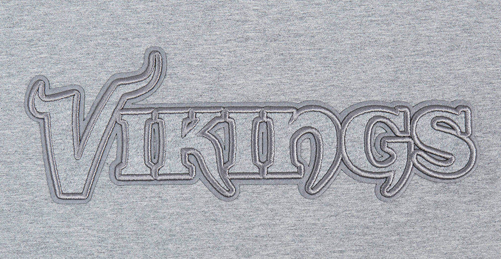 NFL MINNESOTA VIKINGS NEUTRAL SINGLE JERSEY BOXY TEE (DARK HEATHER GRAY) - Image 5
