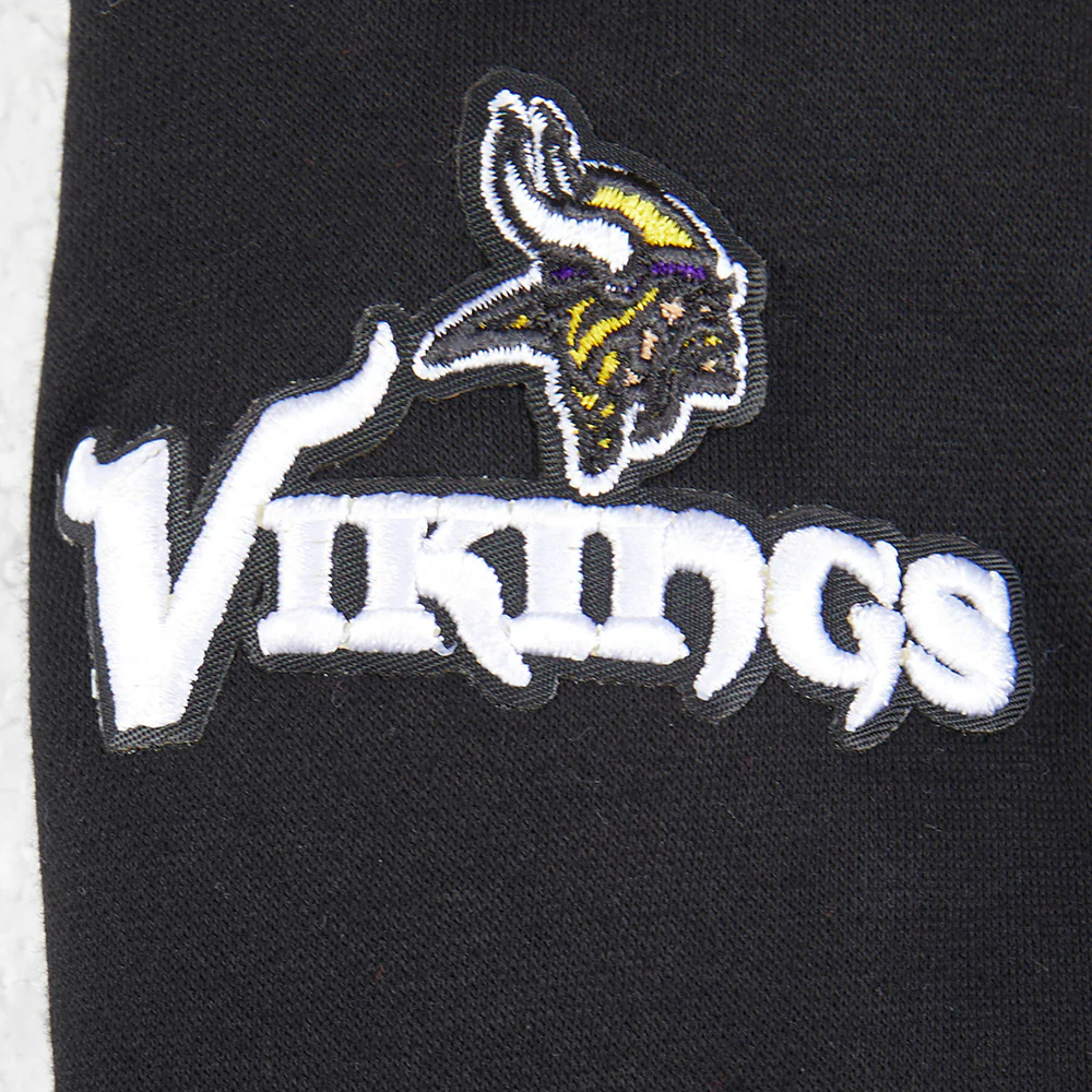NFL MINNESOTA VIKINGS CLASSIC LITTLE BOYS FLEECE PULLOVER HOODIE (BLACK) - Image 6