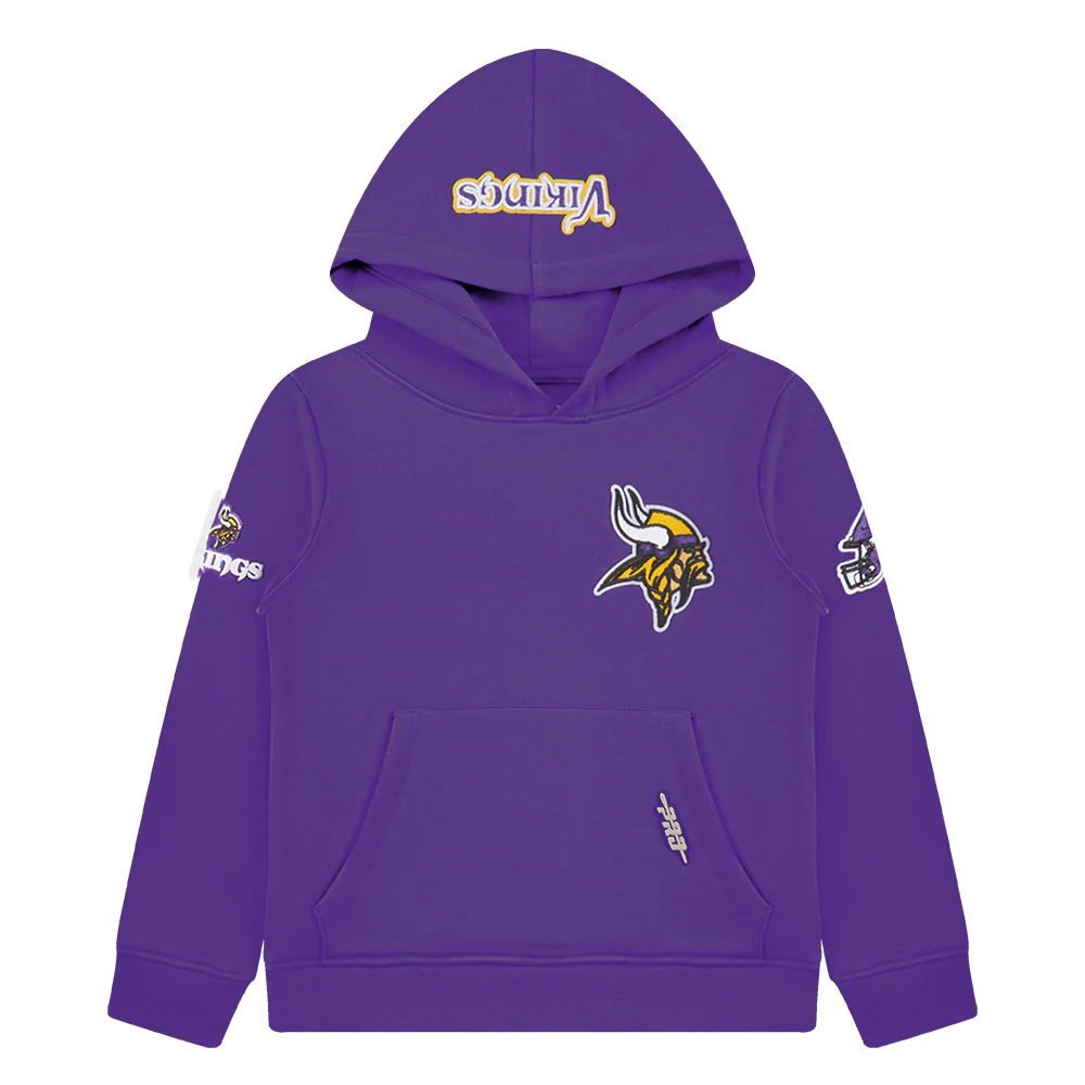 NFL MINNESOTA VIKINGS CLASSIC TODDLER BOYS FLEECE PULLOVER HOODIE (PURPLE)