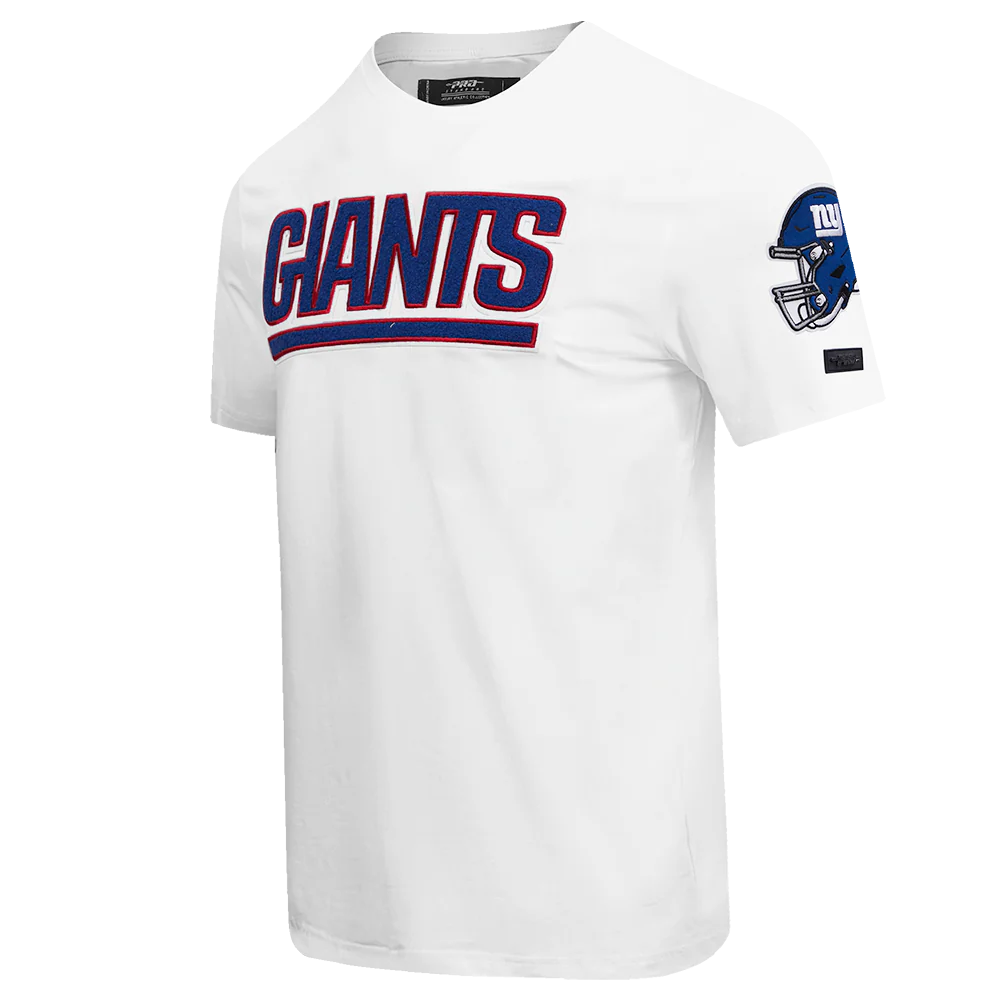NFL NEW YORK GIANTS CLASSIC CHENILLE MEN'S TEE (WHITE) - Image 2