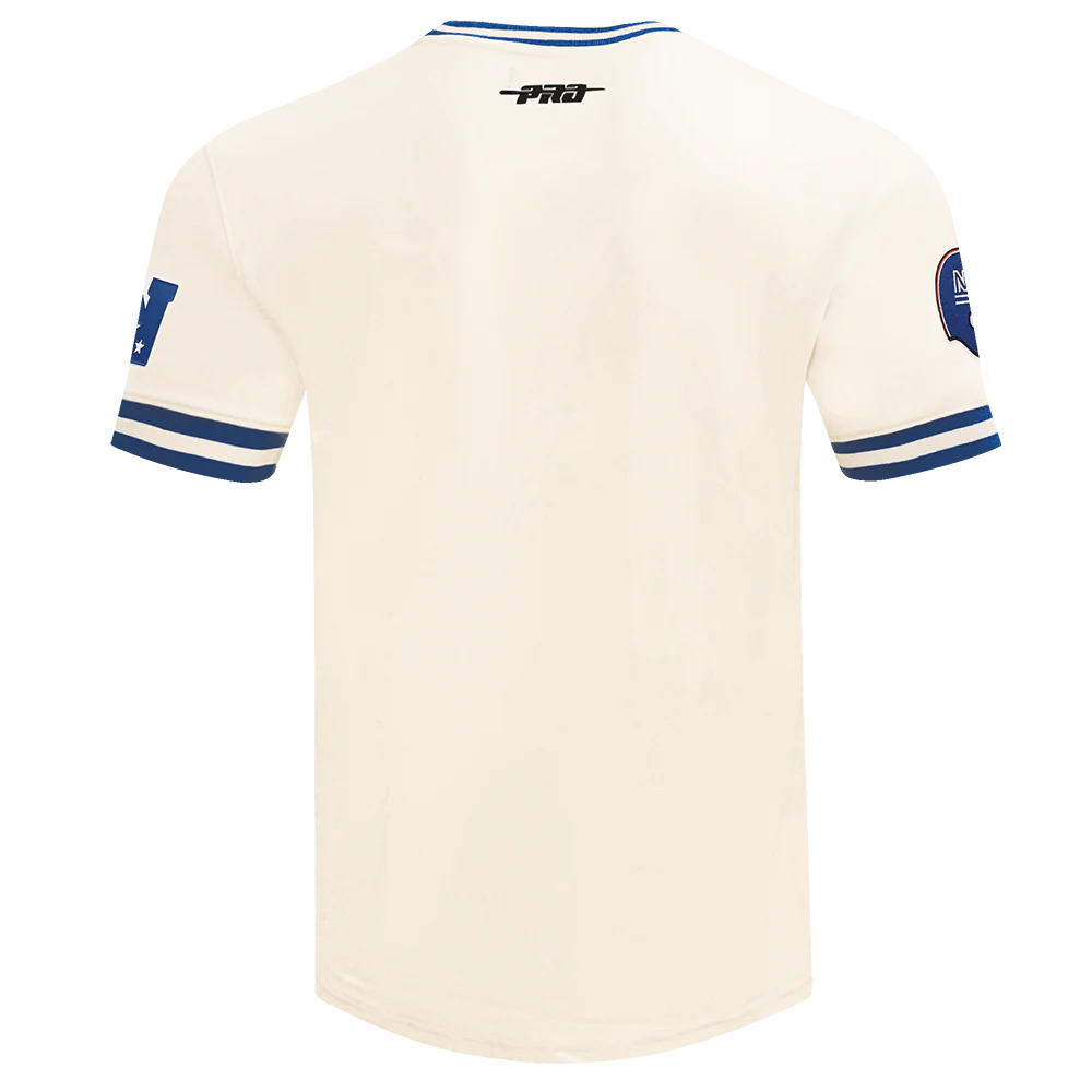 NFL NEW YORK GIANTS RETRO CLASSIC MEN'S TEE (EGGSHELL/DODGER BLUE) - Image 3