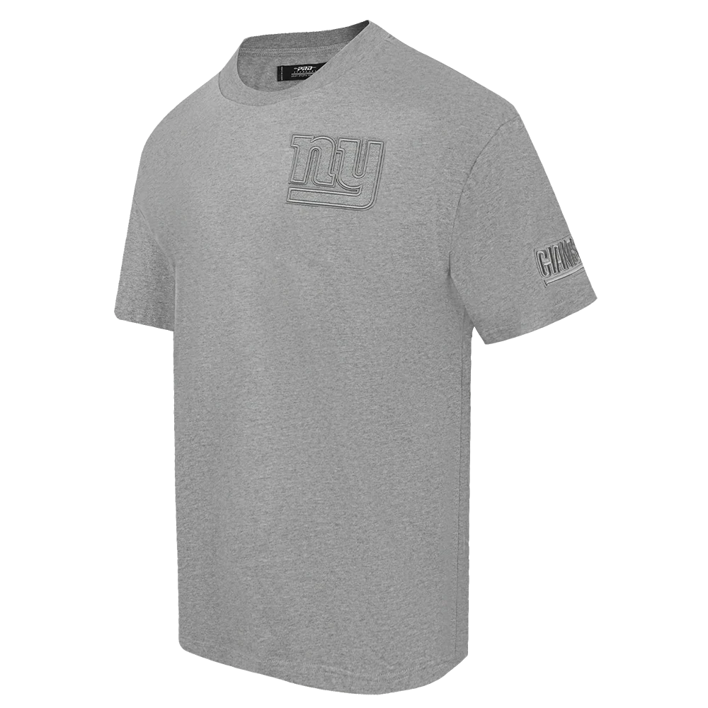NFL NEW YORK GIANTS NEUTRAL MEN'S DROP SHOULDER TEE (DARK HEATHER GRAY) - Image 2