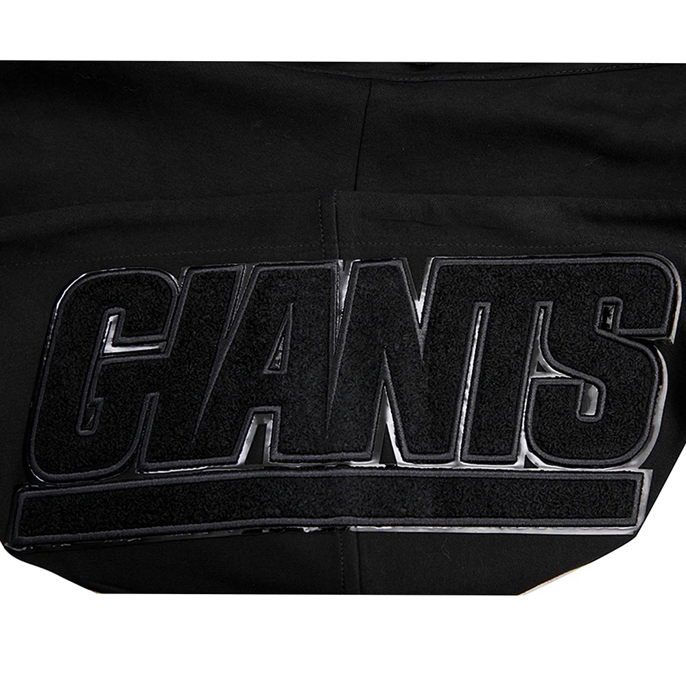 NFL NEW YORK GIANTS TRIPLE BLACK MEN'S DK FZ HOODIE (TRIPLE BLACK) - Image 10