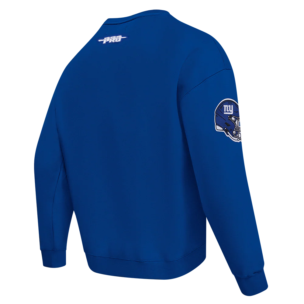 NFL NEW YORK GIANTS OLD ENGLISH MEN'S CREWNECK (DODGER BLUE) - Image 4