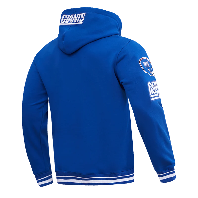 NFL NEW YORK GIANTS RETRO CLASSIC MEN'S PULLOVER HOODIE (DODGER BLUE) - Image 3
