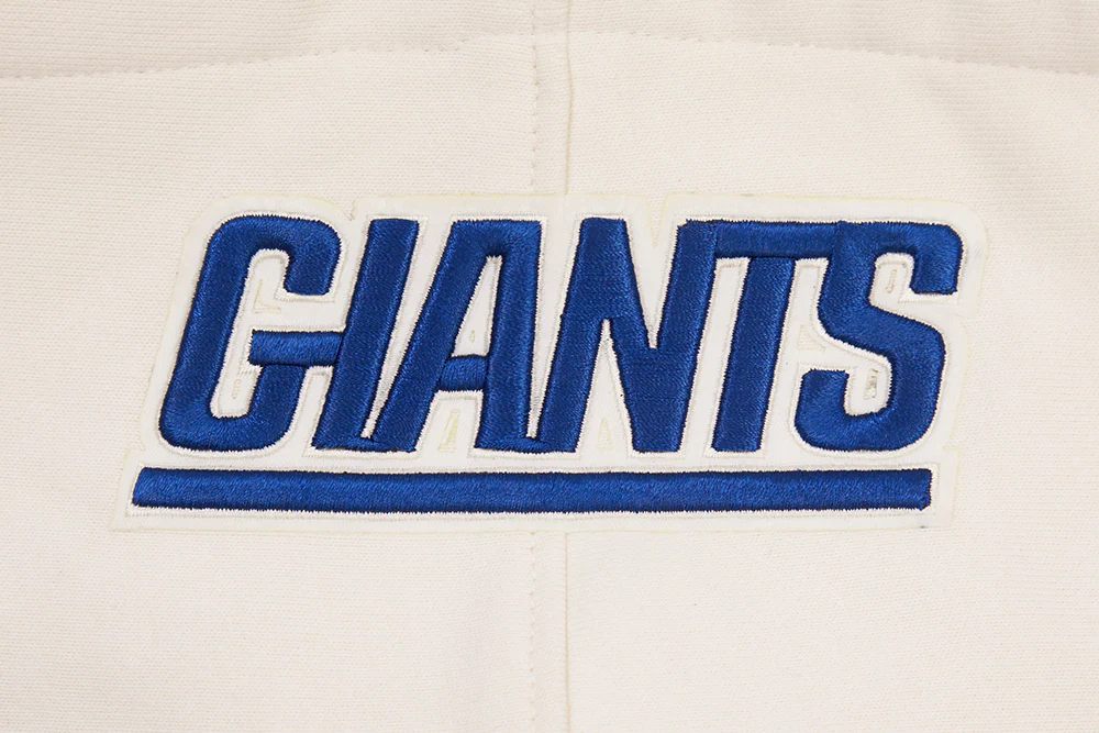 NFL NEW YORK GIANTS RETRO CLASSIC MEN'S PULLOVER HOODIE (EGGSHELL/DODGER BLUE) - Image 5
