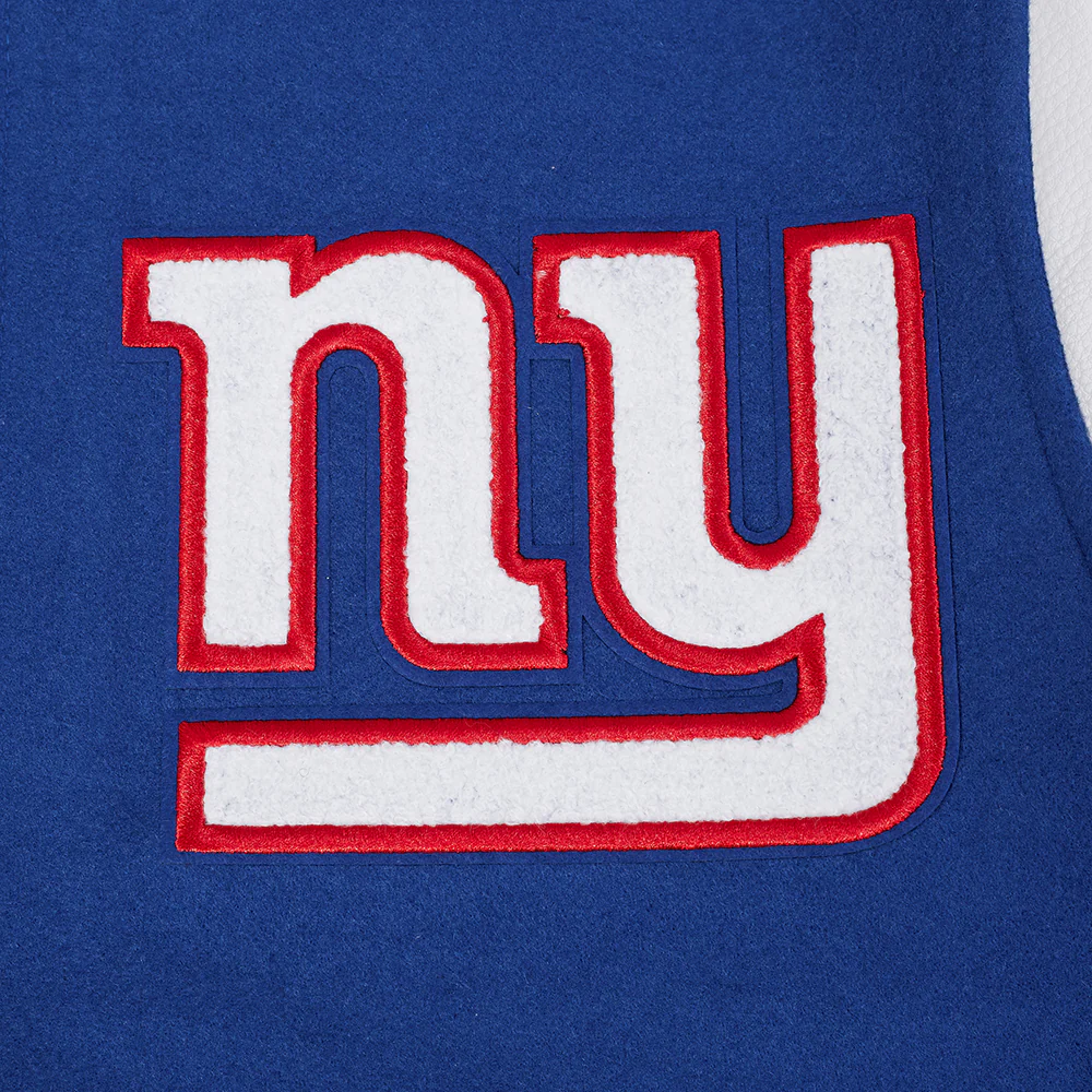 NFL NEW YORK GIANTS SCRIPT TAIL MEN'S RIB WOOL VARSITY (DODGER BLUE/WHITE) - Image 10