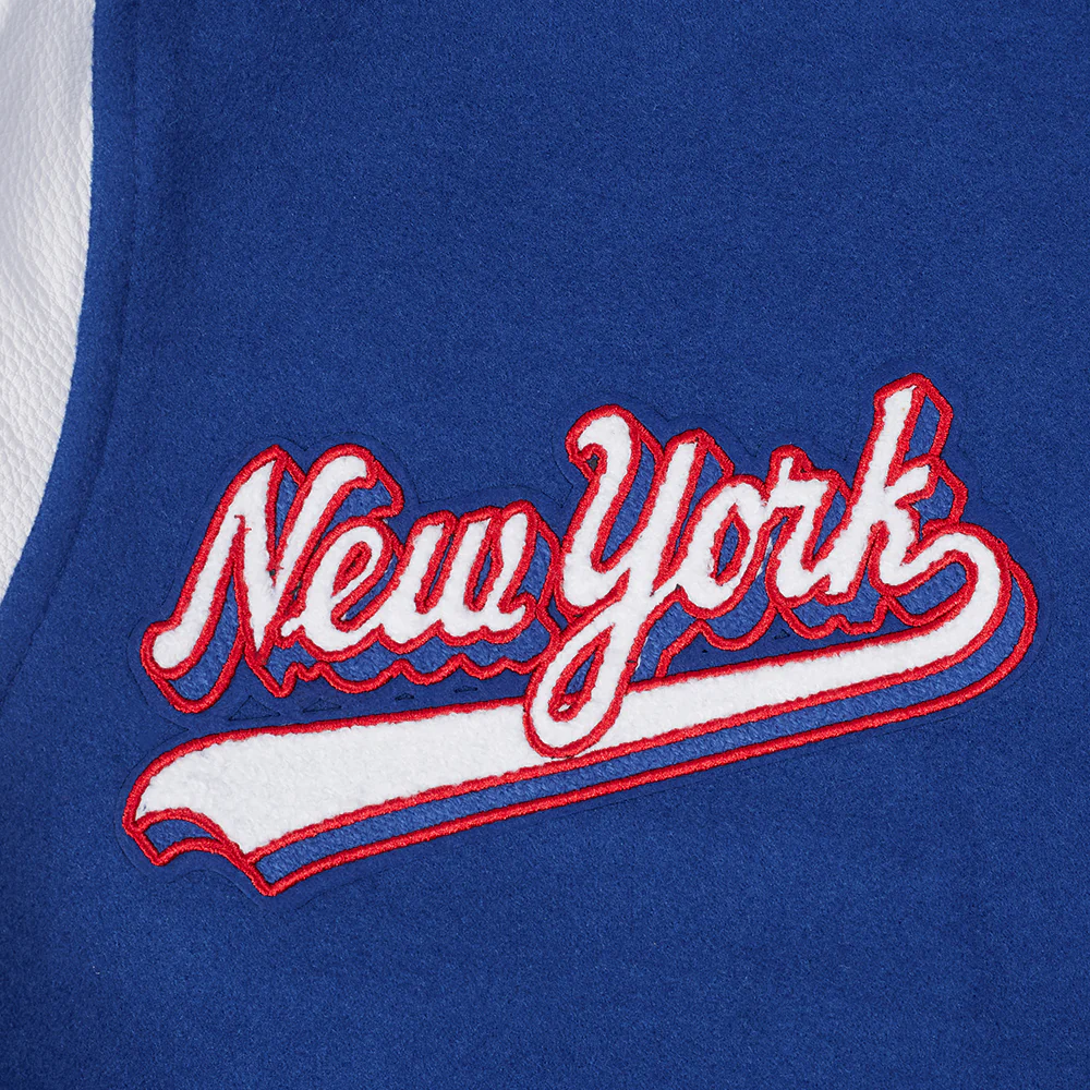 NFL NEW YORK GIANTS SCRIPT TAIL MEN'S RIB WOOL VARSITY (DODGER BLUE/WHITE) - Image 11