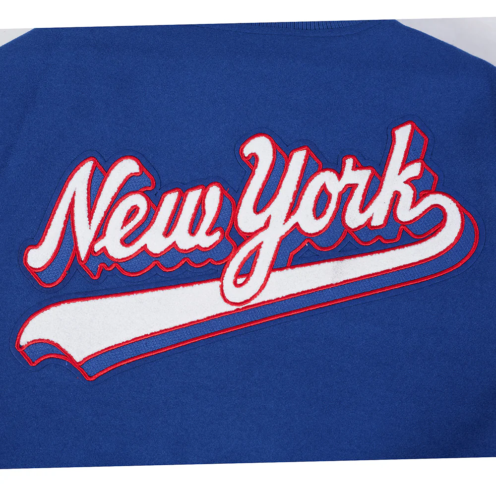 NFL NEW YORK GIANTS SCRIPT TAIL MEN'S RIB WOOL VARSITY (DODGER BLUE/WHITE) - Image 9