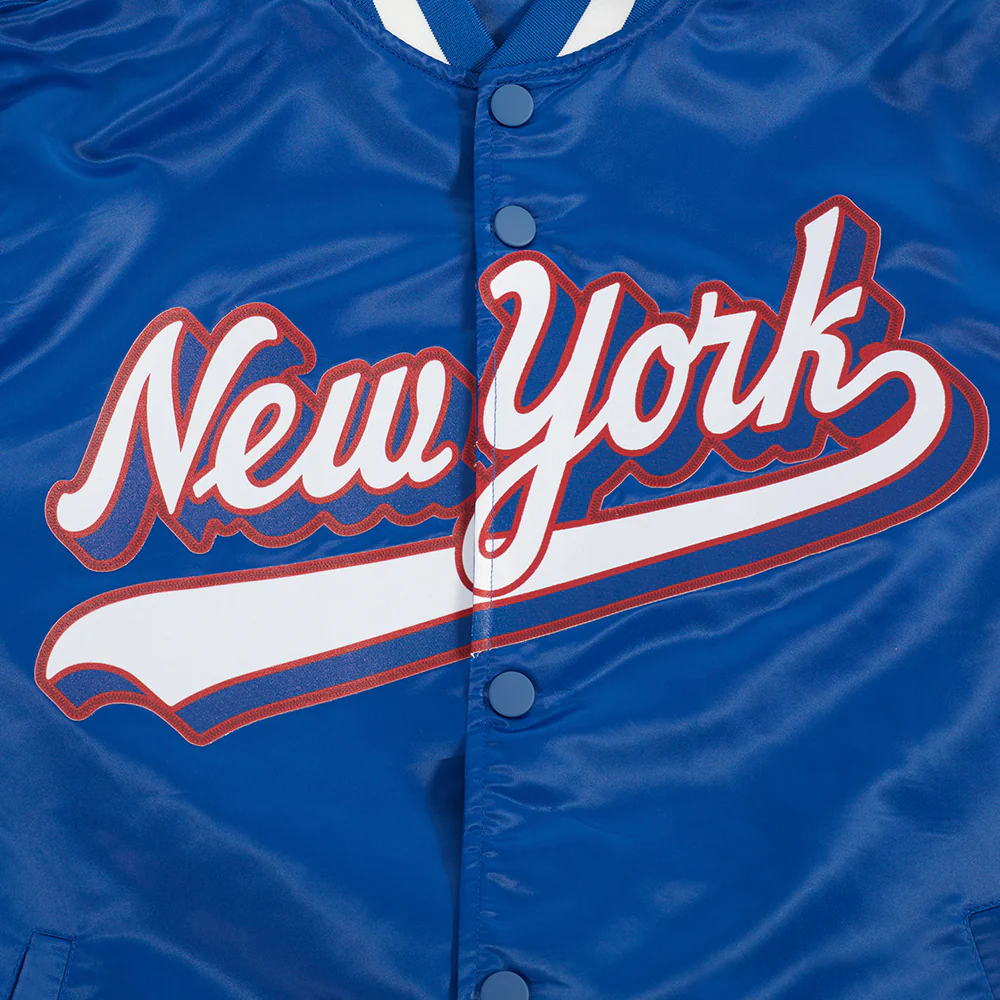 NFL NEW YORK GIANTS SCRIPT TAIL MEN'S SATIN JACKET (DODGER BLUE) - Image 10