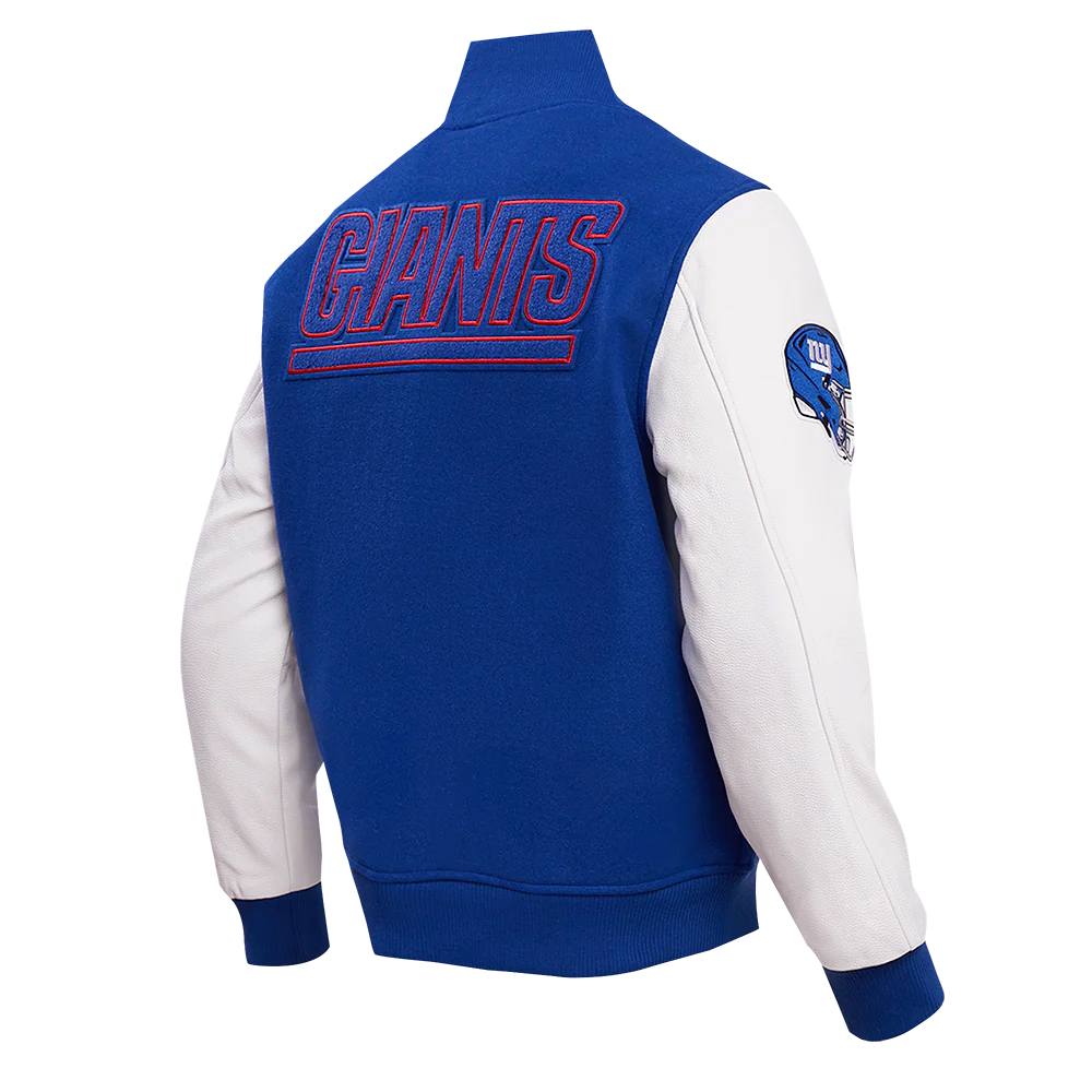 NFL NEW YORK GIANTS CLASSIC WOOL MEN'S VARSITY JACKET (DODGER BLUE/WHITE) - Image 4