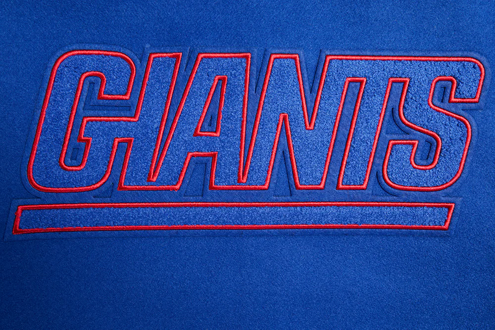 NFL NEW YORK GIANTS CLASSIC WOOL MEN'S VARSITY JACKET (DODGER BLUE/WHITE) - Image 5