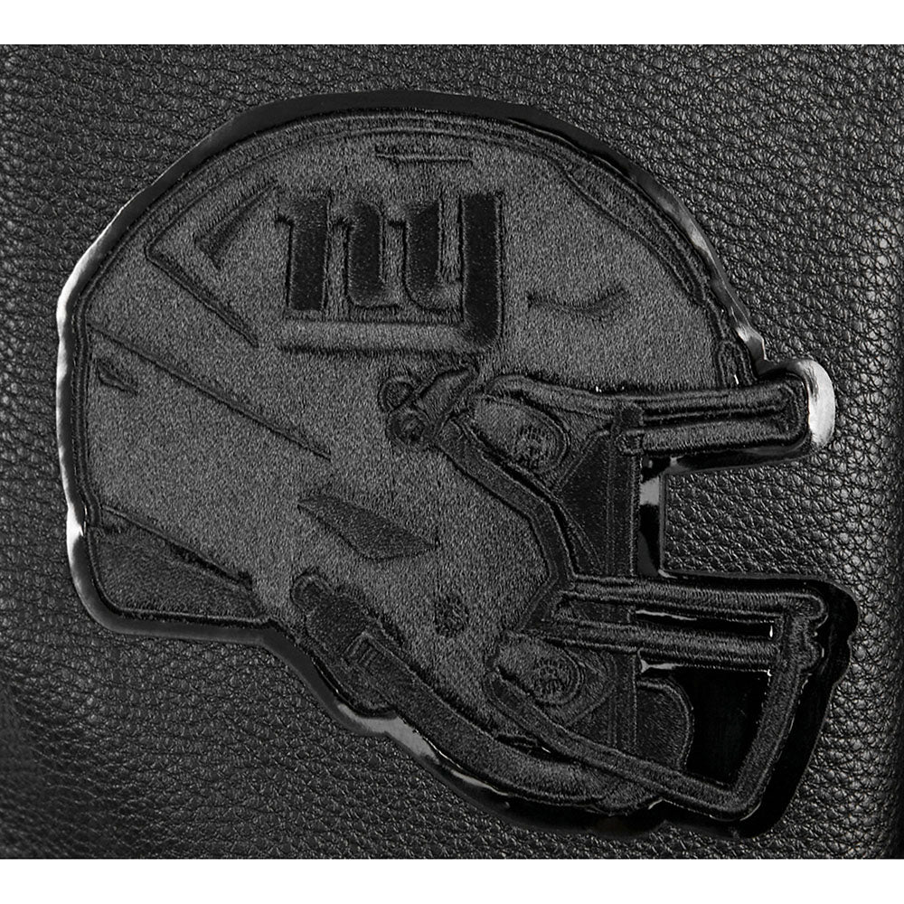 NFL NEW YORK GIANTS TRIPLE BLACK MEN'S WOOL VARSITY JACKET (TRIPLE BLACK MEN'S) - Image 9