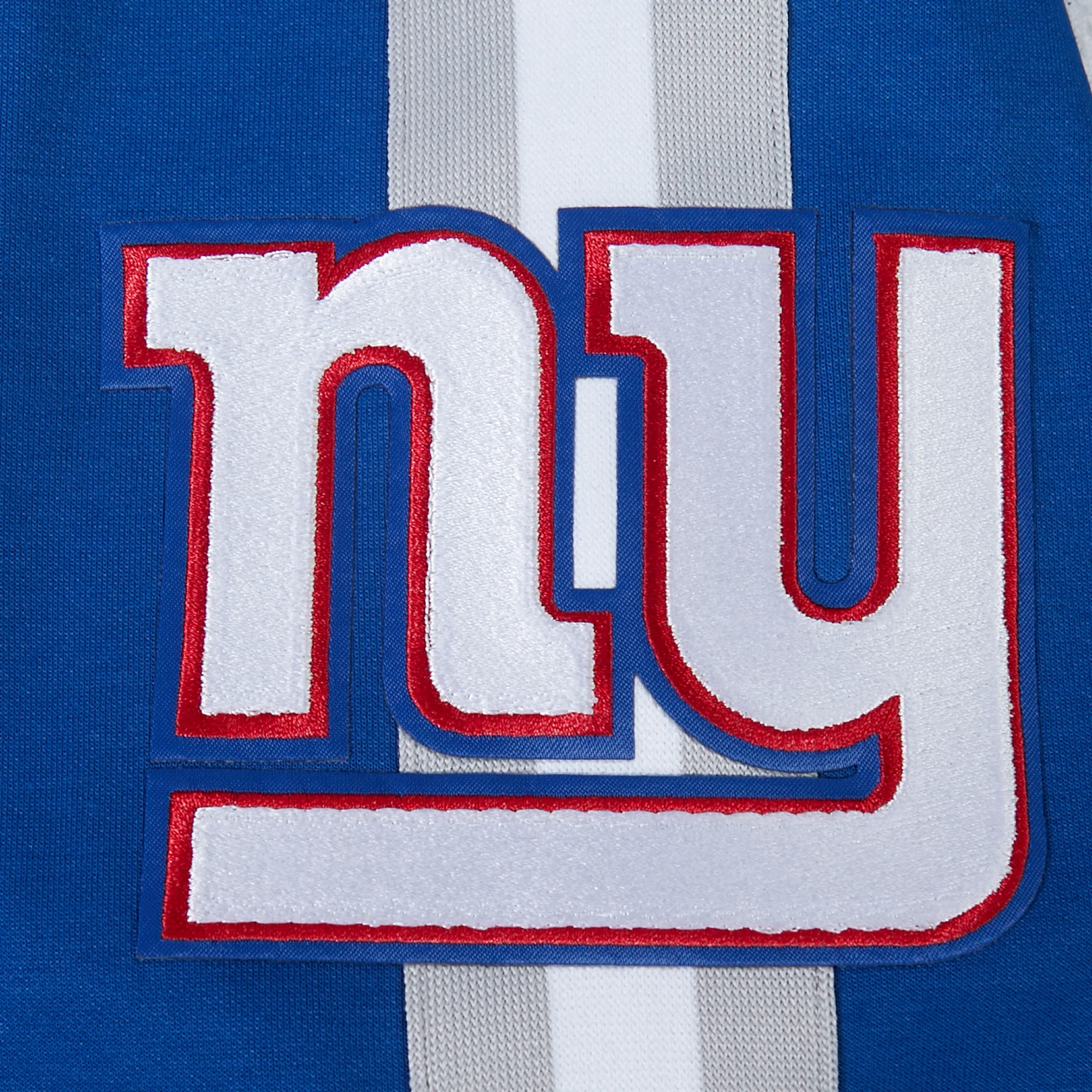 NFL NEW YORK GIANTS PRO GAME DAY MEN'S DBL KNIT JACKET (DODGER BLUE/SILVER/WHITE) - Image 8