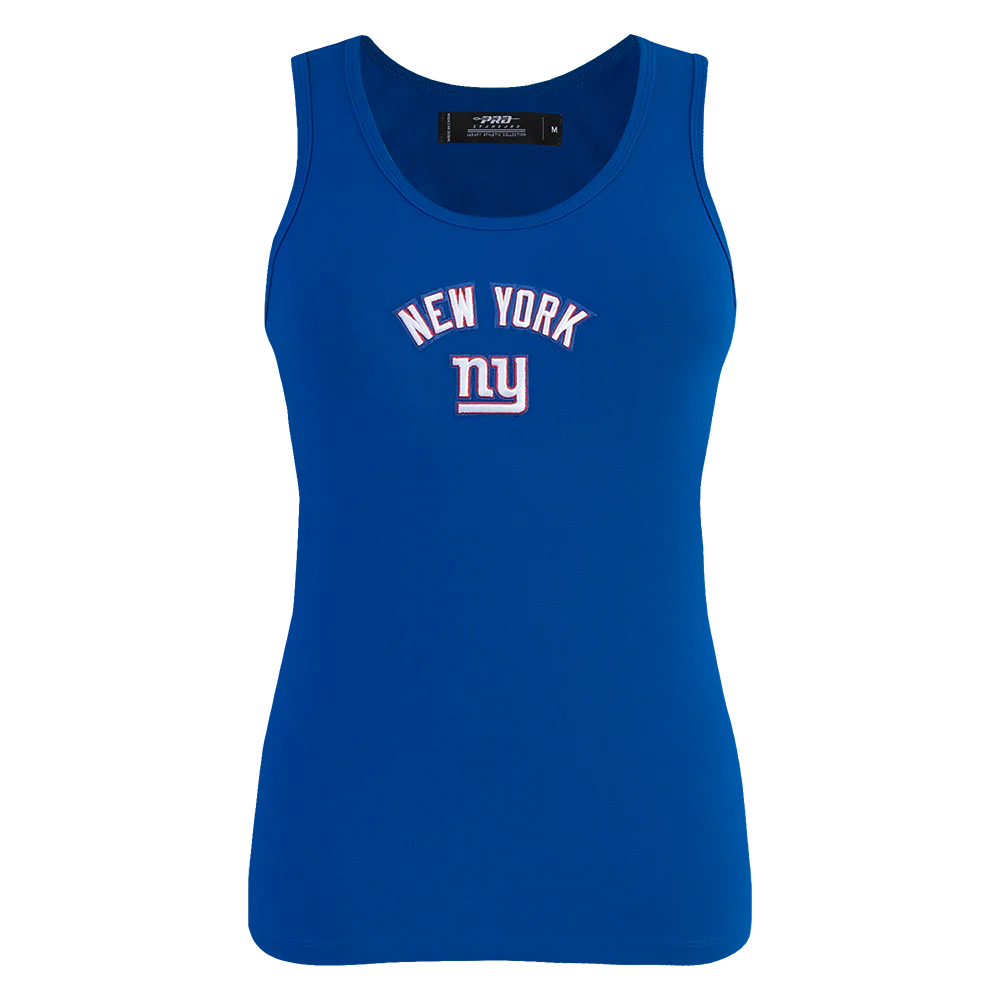 NFL NEW YORK GIANTS CLASSIC WOMEN'S RELAXED FIT RACERBACK (DODGER BLUE)