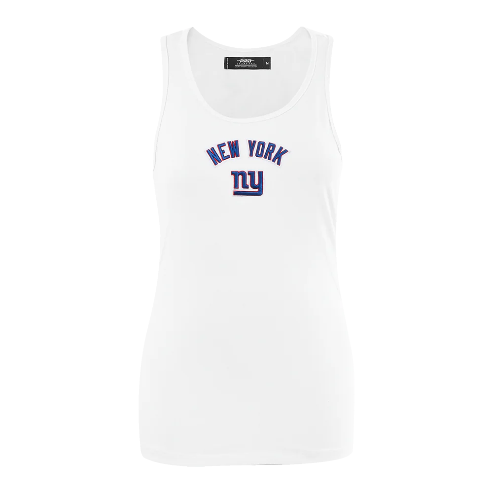 NFL NEW YORK GIANTS CLASSIC WOMEN'S RELAXED FIT RACERBACK (WHITE)