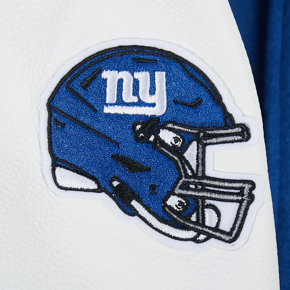 NFL NEW YORK GIANTS CLASSIC BIG BOYS WOOL VARSITY JACKET (DODGER BLUE/WHITE) - Image 9