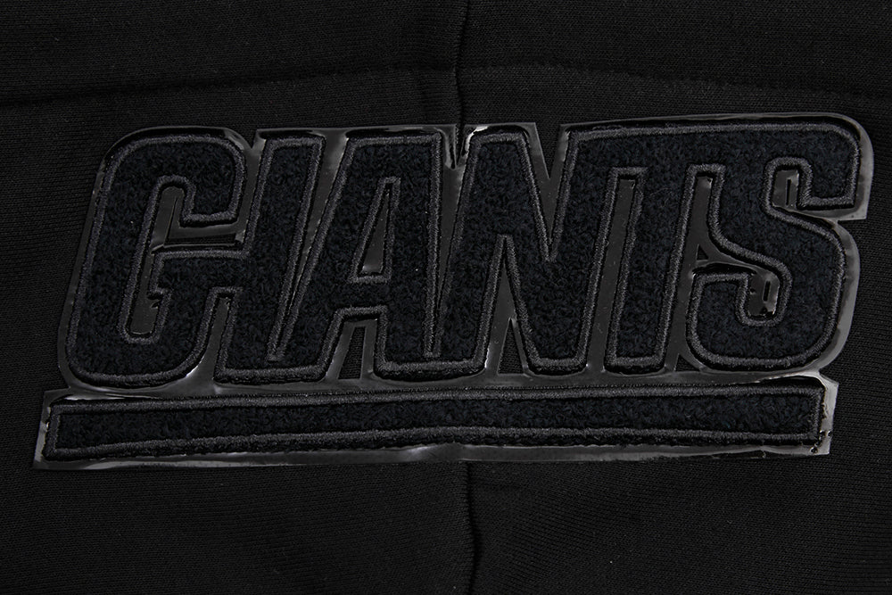 NFL NEW YORK GIANTS TRIPLE BLACK WOMEN'S FLC PO HOODIE (TRIPLE BLACK WOMEN'S) - Image 5