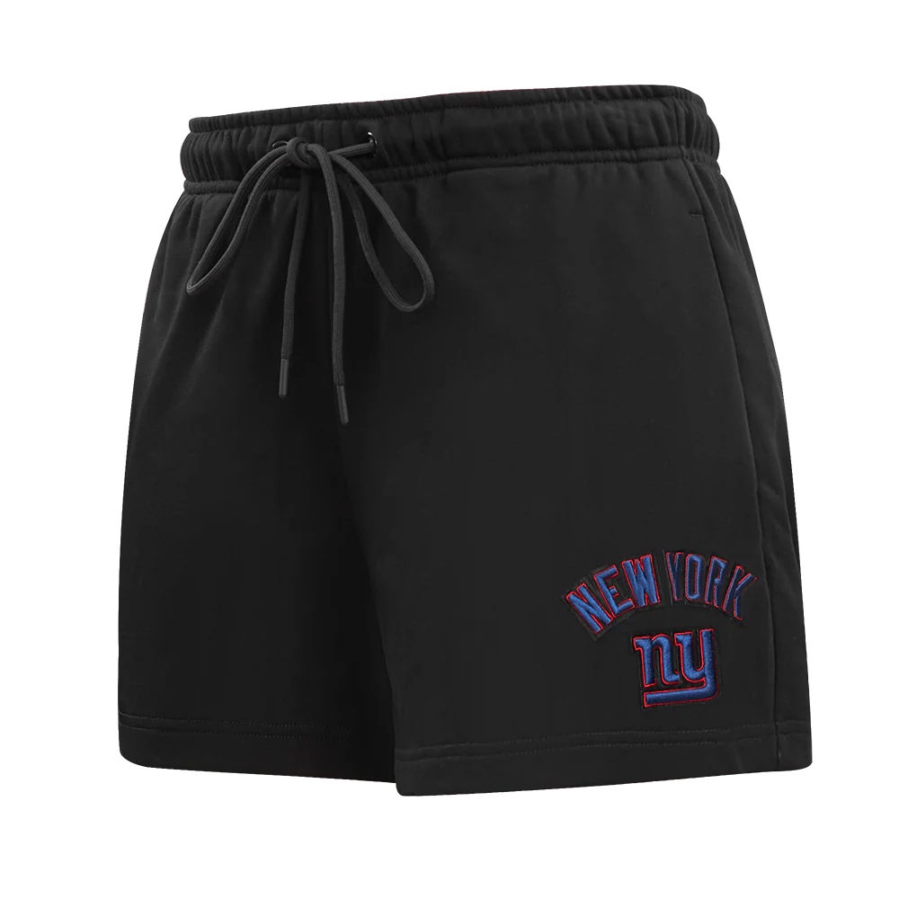 NFL NEW YORK GIANTS CLASSIC WOMEN'S FLEECE SHORT (BLACK)