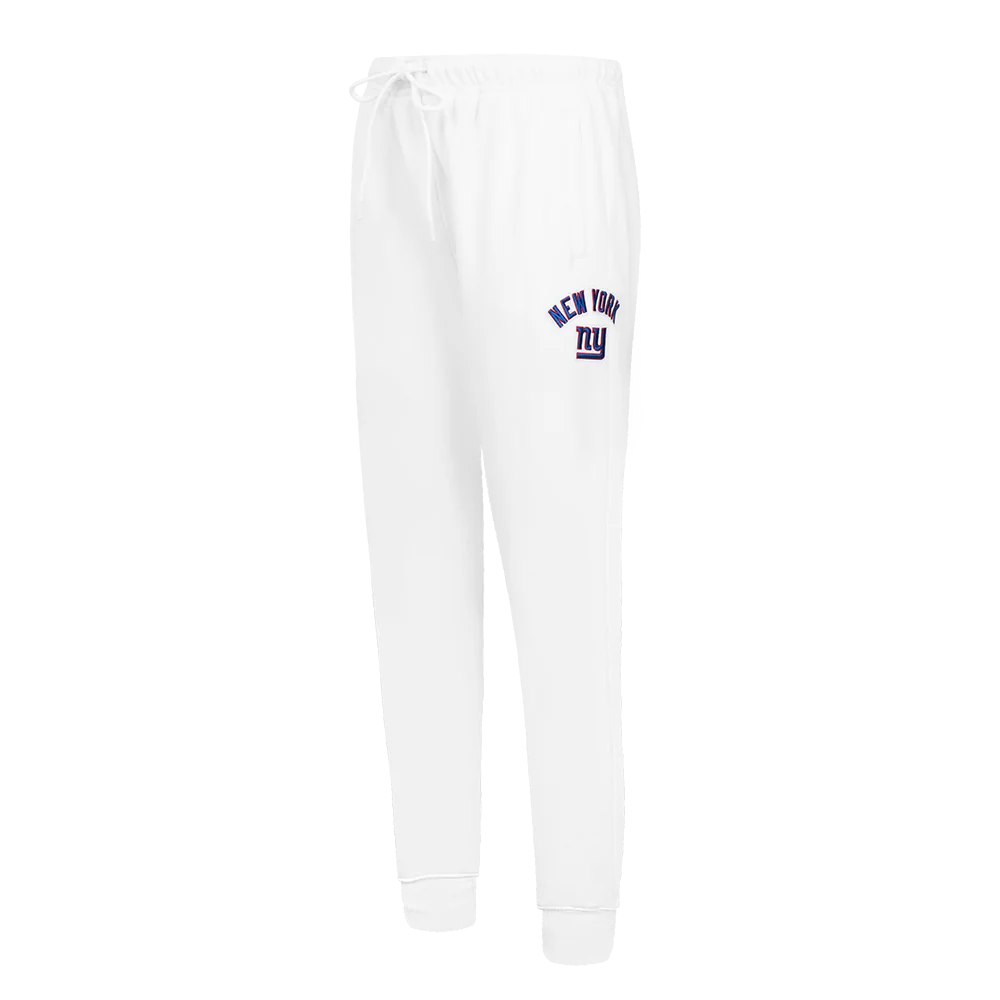 NFL NEW YORK GIANTS HIGH RISE WOMEN'S FLEECE SWEATPANT (WHITE)