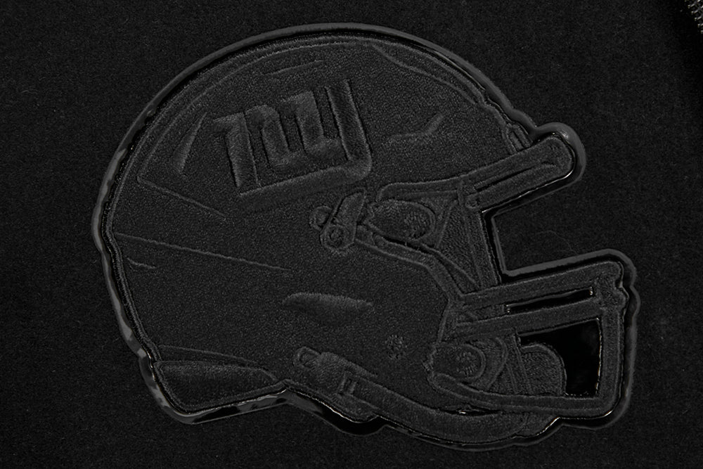 NFL NEW YORK GIANTS TRIPLE BLACK WOMEN'S WOOL VARSITY JACKET (TRIPLE BLACK WOMEN'S) - Image 5