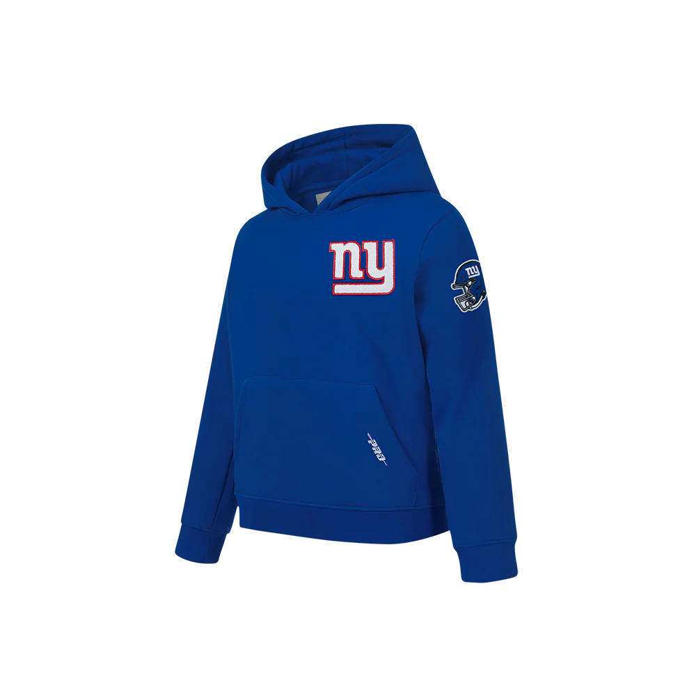 NFL NEW YORK GIANTS CLASSIC LITTLE BOYS FLEECE PULLOVER HOODIE (DODGER BLUE) - Image 3
