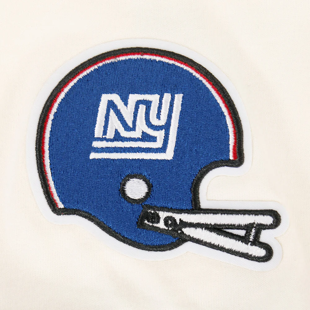 NFL NEW YORK GIANTS RETRO CLASSIC TODDLER BOY'S SS STRIPED RIB TEE (EGGSHELL/DODGER BLUE) - Image 5
