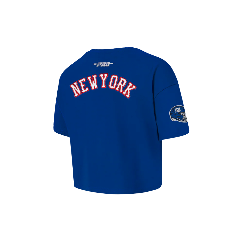 NFL NEW YORK GIANTS CLASSIC TODDLER GIRLS SHORT SLEEVE BOXY TEE (DODGER BLUE) - Image 4