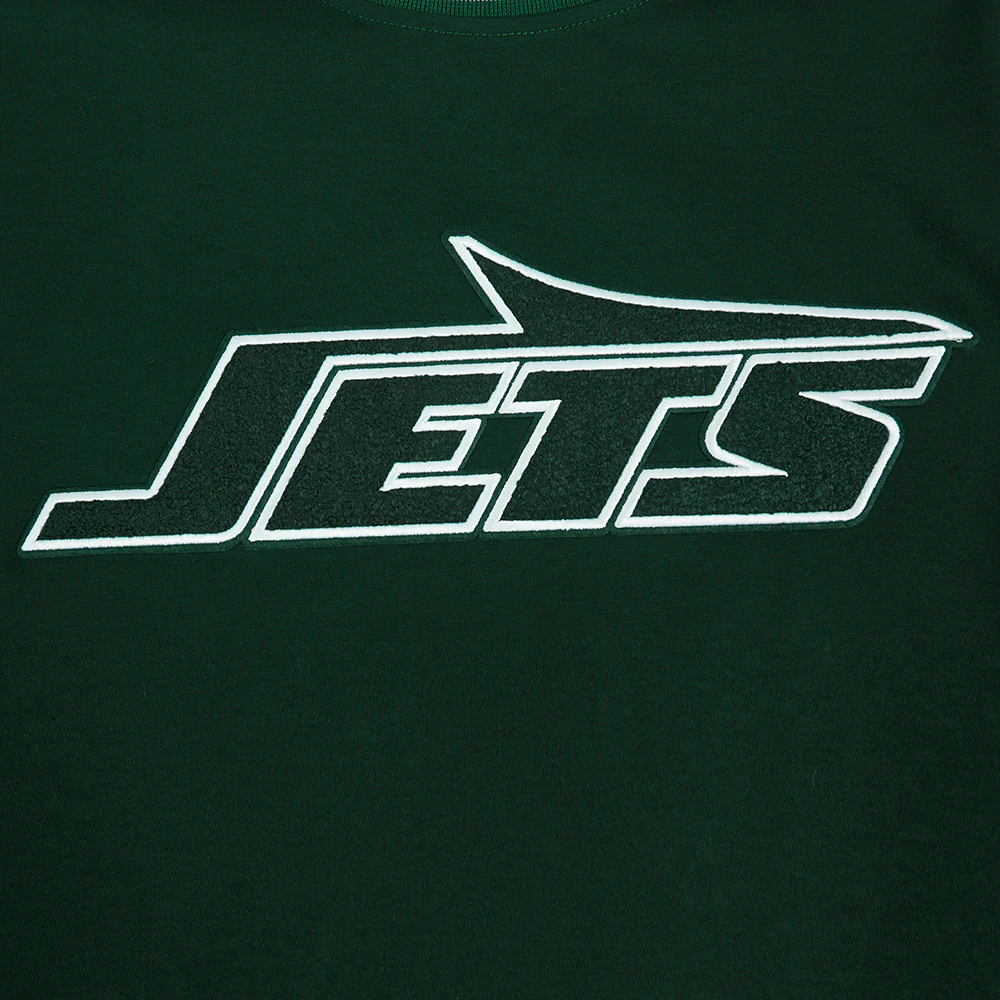 NFL NEW YORK JETS CLASSIC CHENILLE MEN'S TEE (FOREST GREEN) - Image 5