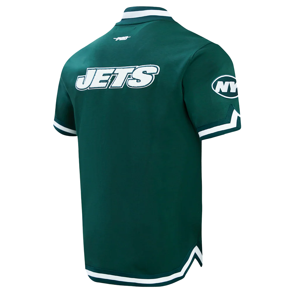 NFL NEW YORK JETS CLASSIC MEN'S WARM UP JACKET (FOREST GREEN) - Image 4