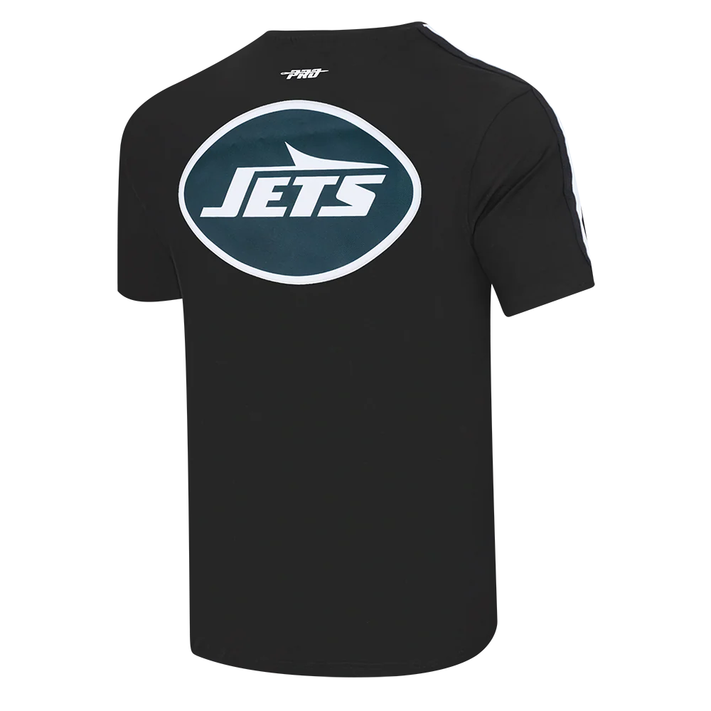 NFL NEW YORK JETS CLASSIC MESH MEN'S SJ STRIPED TEE (BLACK) - Image 12