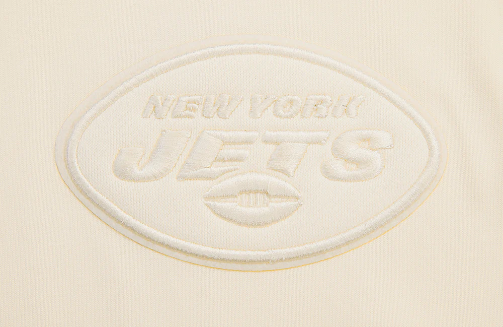 NFL NEW YORK JETS NEUTRAL COTTON JERSEY DROP SHOULDER TEE (EGGSHELL) - Image 6