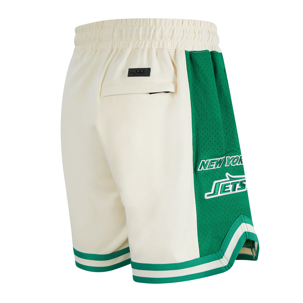 NFL NEW YORK JETS RETRO CLASSIC MEN'S 2.0 SHORT (EGGSHELL/ KELLY GREEN) - Image 3