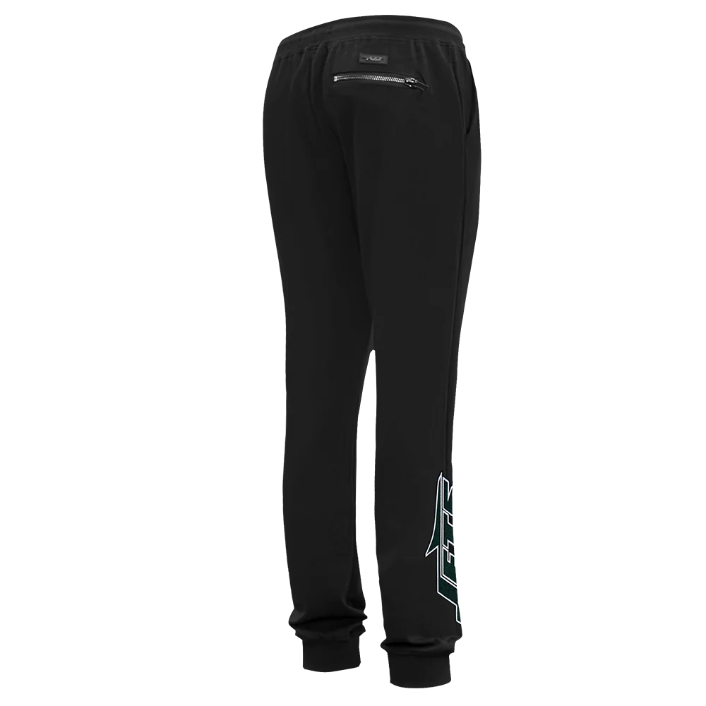 NFL NEW YORK JETS CLASSIC CHENILLE MEN'S DK JOGGER (BLACK) - Image 3