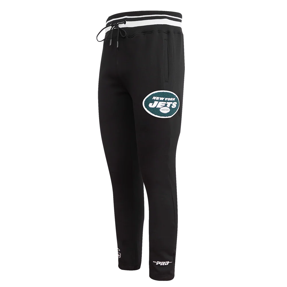 NFL NEW YORK JETS MASHUP MEN'S RIB SWEATPANT (BLACK)