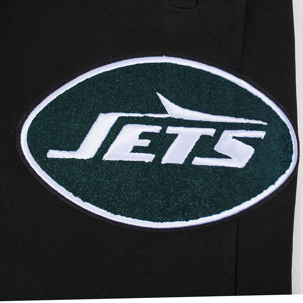 NFL NEW YORK JETS MASH UP MEN'S RIB FLC SWEATPANT (BLACK) - Image 6