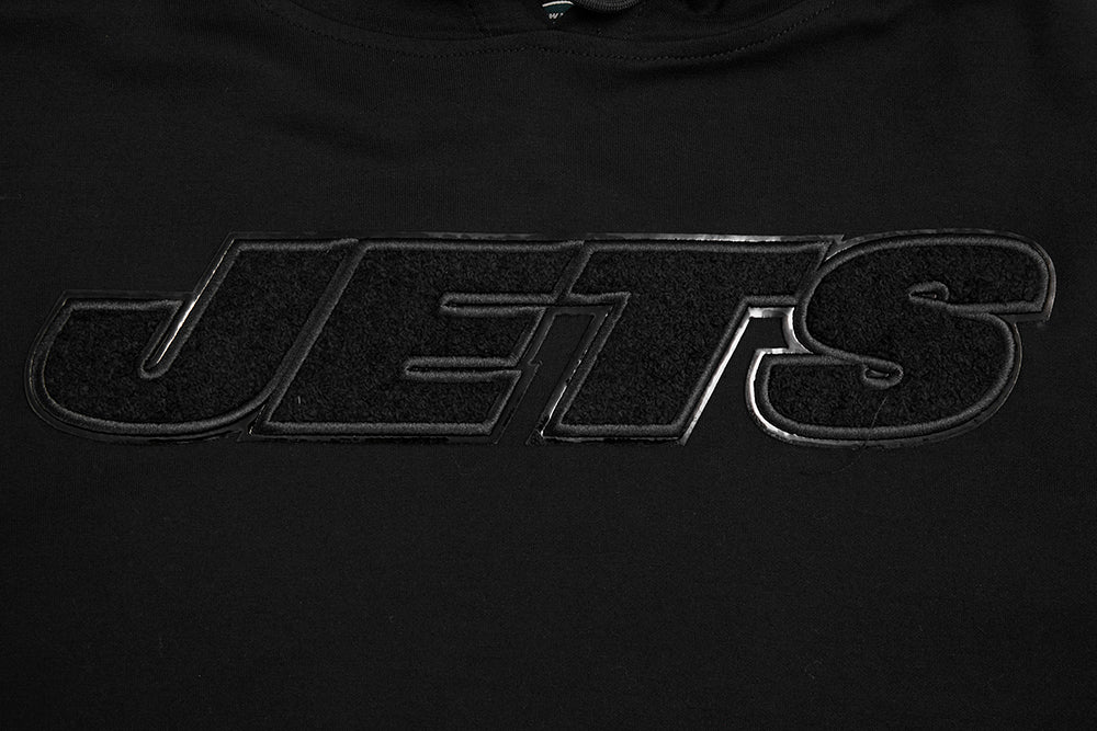 NFL NEW YORK JETS TRIPLE BLACK MEN'S PULLOVER HOODIE (TRIPLE BLACK) - Image 6