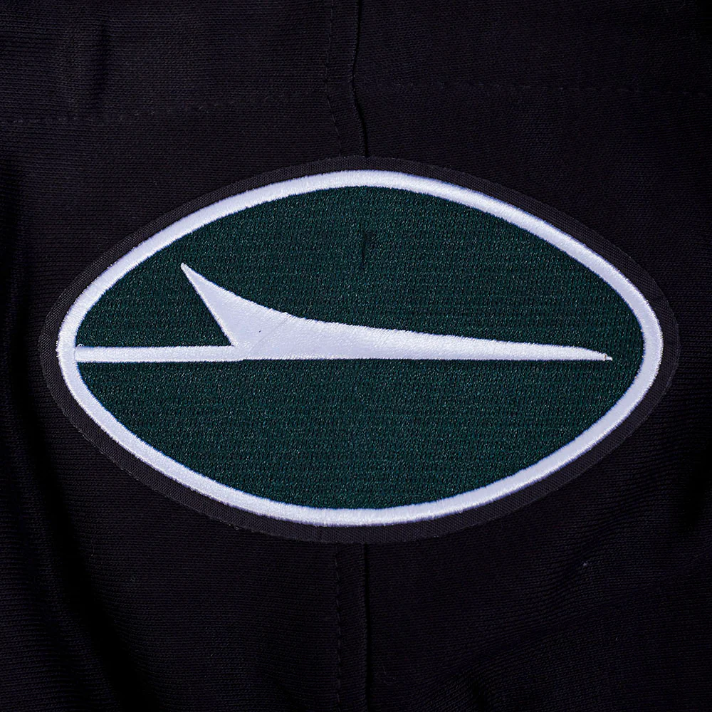 NFL NEW YORK JETS SCRIPT TAIL MEN'S RIB FLC PO HOODIE (BLACK) - Image 5