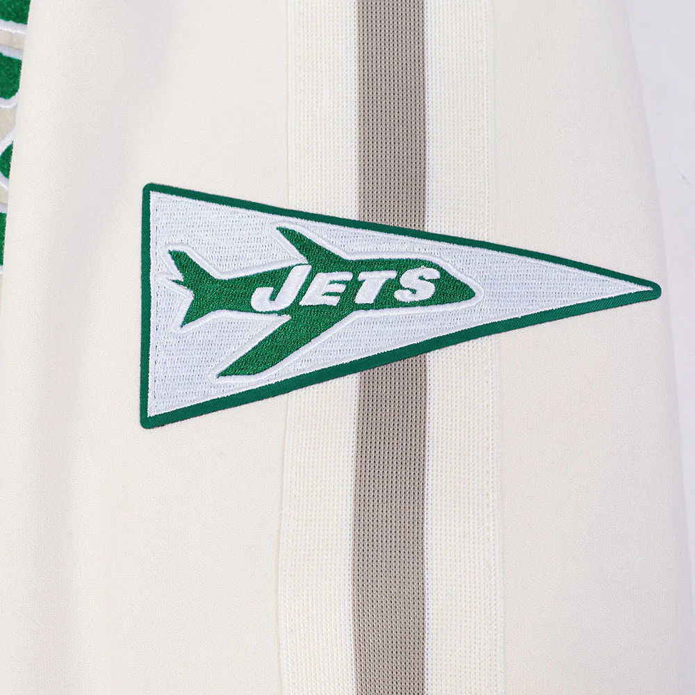 NFL NEW YORK JETS PRO GAME DAY MEN'S RETRO JACKET (EGGSHELL/TAUPE/EGGSHELL) - Image 6