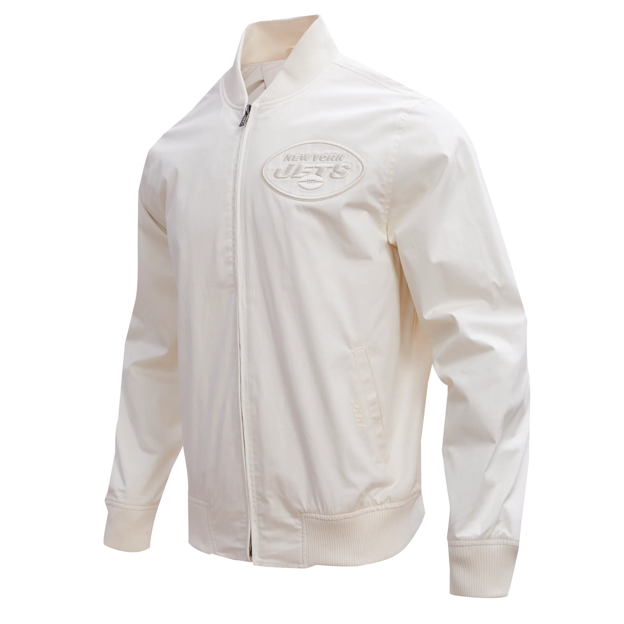 NFL NEW YORK JETS NEUTRAL MEN'S TWILL JACKET (EGGSHELL) - Image 2